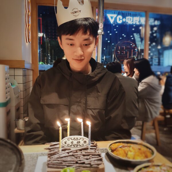 谢谢你陪我过生日